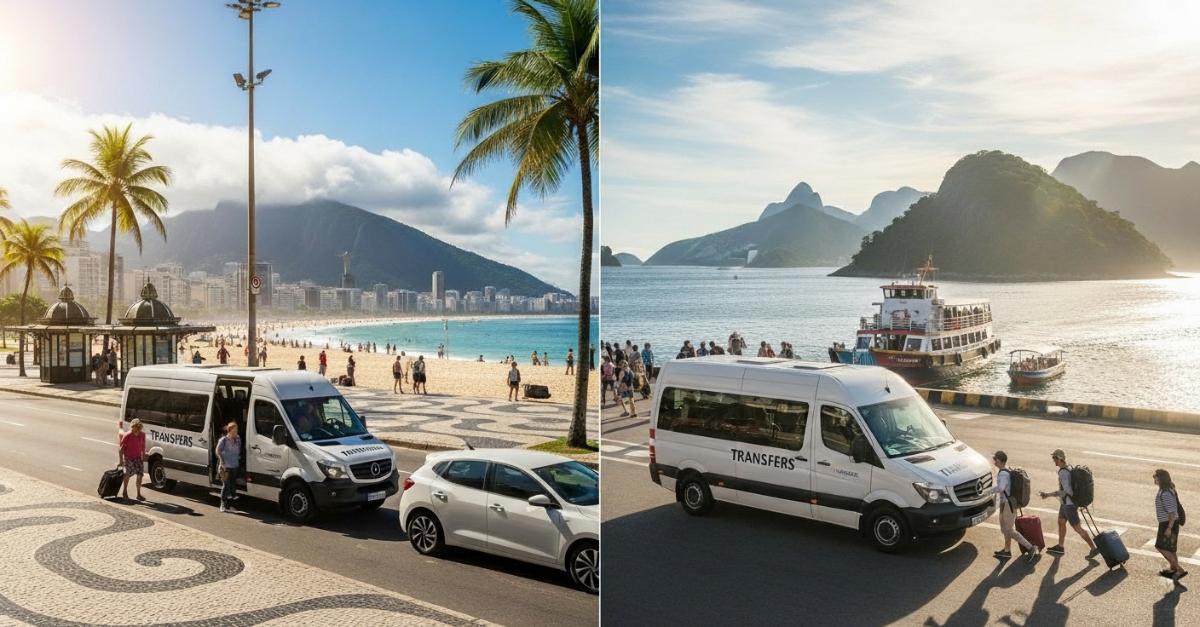 Los huéspedes disfrutan de una recogida sin estrés a lo largo de Copacabana y también desde Ilha Grande en Río de Janeiro, Brasil